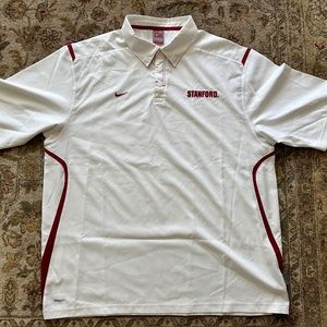 Stanford XL Nike DryFit Mens shirt  BRAND NEW collared short sleeve